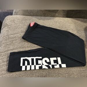 Diesel Black Leggings Size 8 Kids